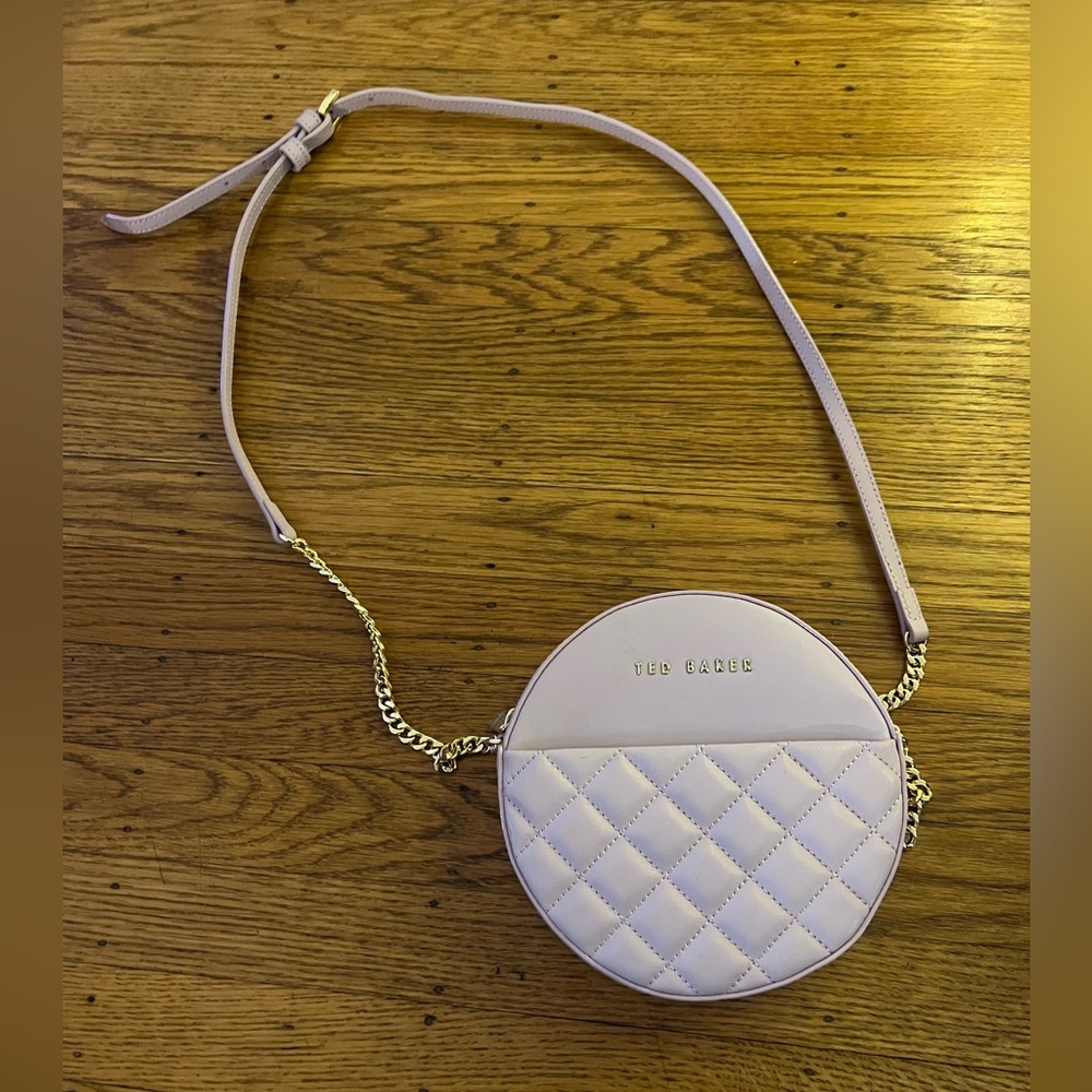 Ted Baker purple pink round small purse